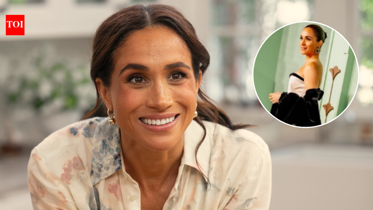 Meghan Markle's Hollywood glam with strapless white gown