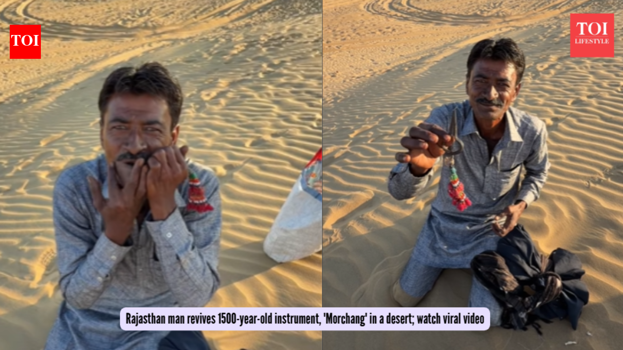 Rajasthan man revives 1500-year-old instrument, 'Morchang' in a desert; watch viral video