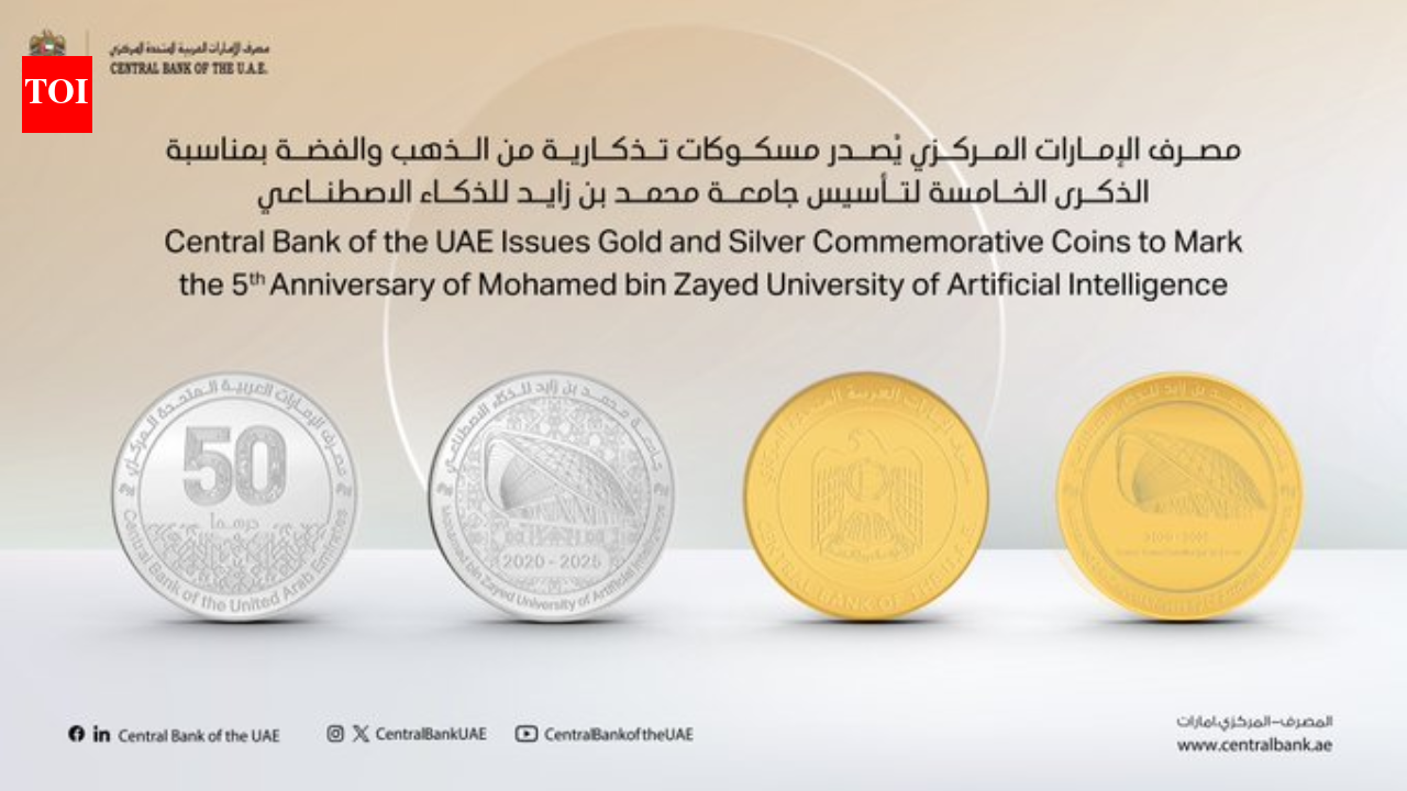 UAE central bank marks MBZUAI’s five-year milestone with commemorative gold and silver coins