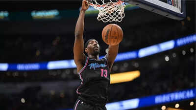 Bam Adebayo posterizes teammate Kel’el Ware in Heat’s 31-point blowout win against Wizards