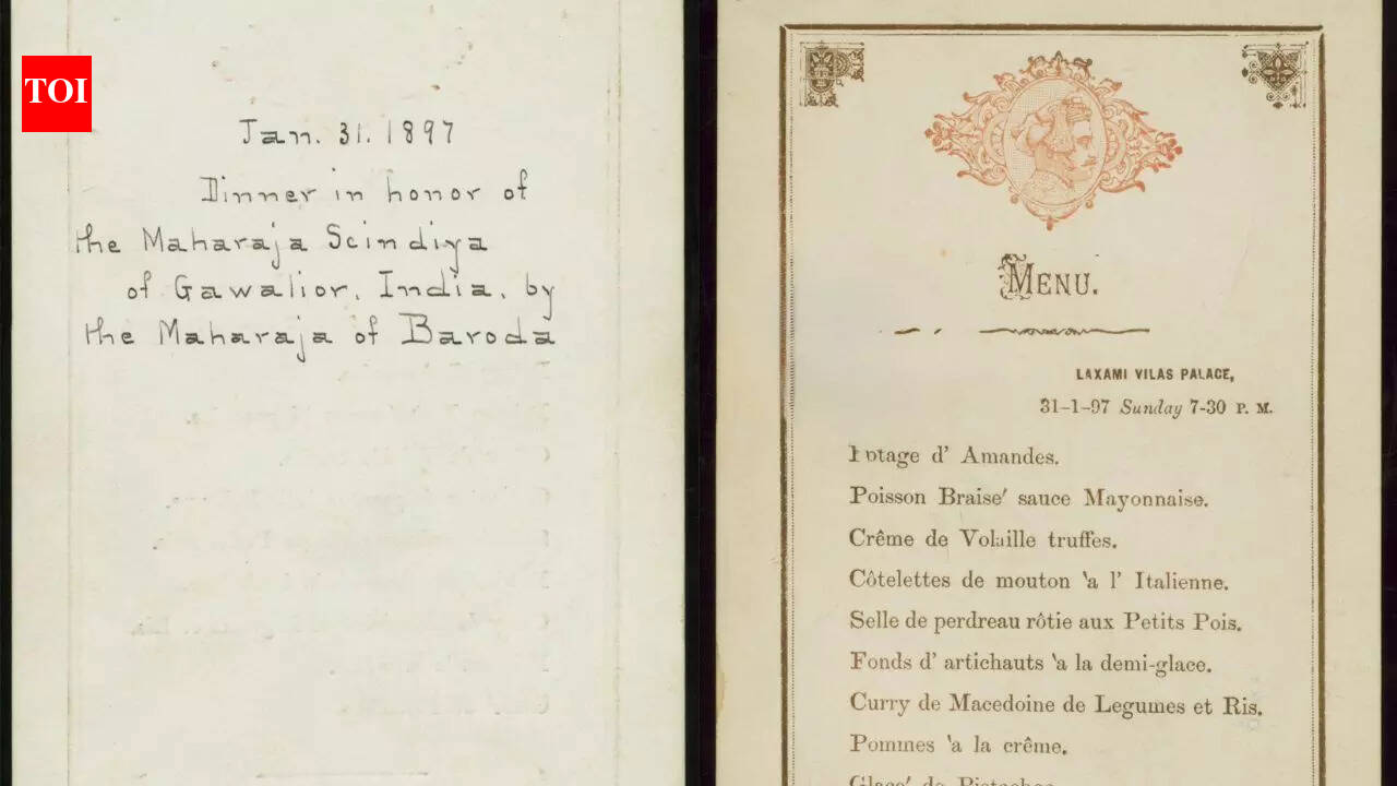 ‘Truffle and artichokes’: 1897 royal dinner menu for Maharajas of Gwalior and Baroda stuns netizens