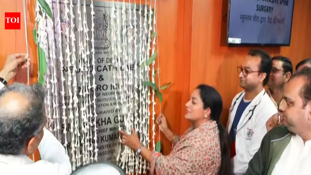 Delhi CM Rekha Gupta and health minister Pankaj Singh inaugurate CT scan facility, cath lab at GB Pant Hospital