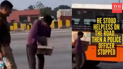 Street vendor loses his day’s earnings in seconds, but a police officer’s gesture restores faith in humanity