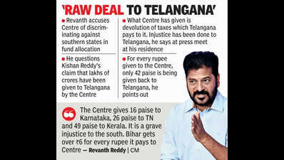 Triangular fight shaping up in Telangna civic polls, says chief minister Revanth Reddy