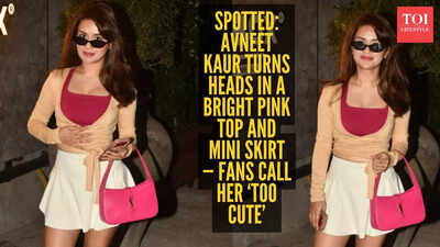 அவ்னீத் கவுரின் பிங்க் டாப் + ஒயிட் ஸ்கர்ட் தோற்றம் முக்கிய கதாபாத்திரத்திற்கு ஆற்றலை அளிக்கிறது - பாப்பராசியால் விலகிப் பார்க்க முடியாது