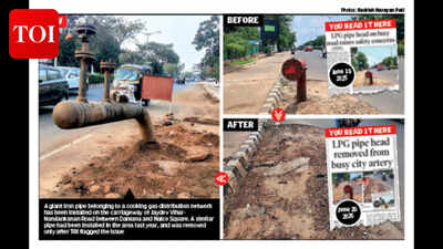 LPG pipe head reinstalled on busy Bhubaneswar road, safety concerns rise