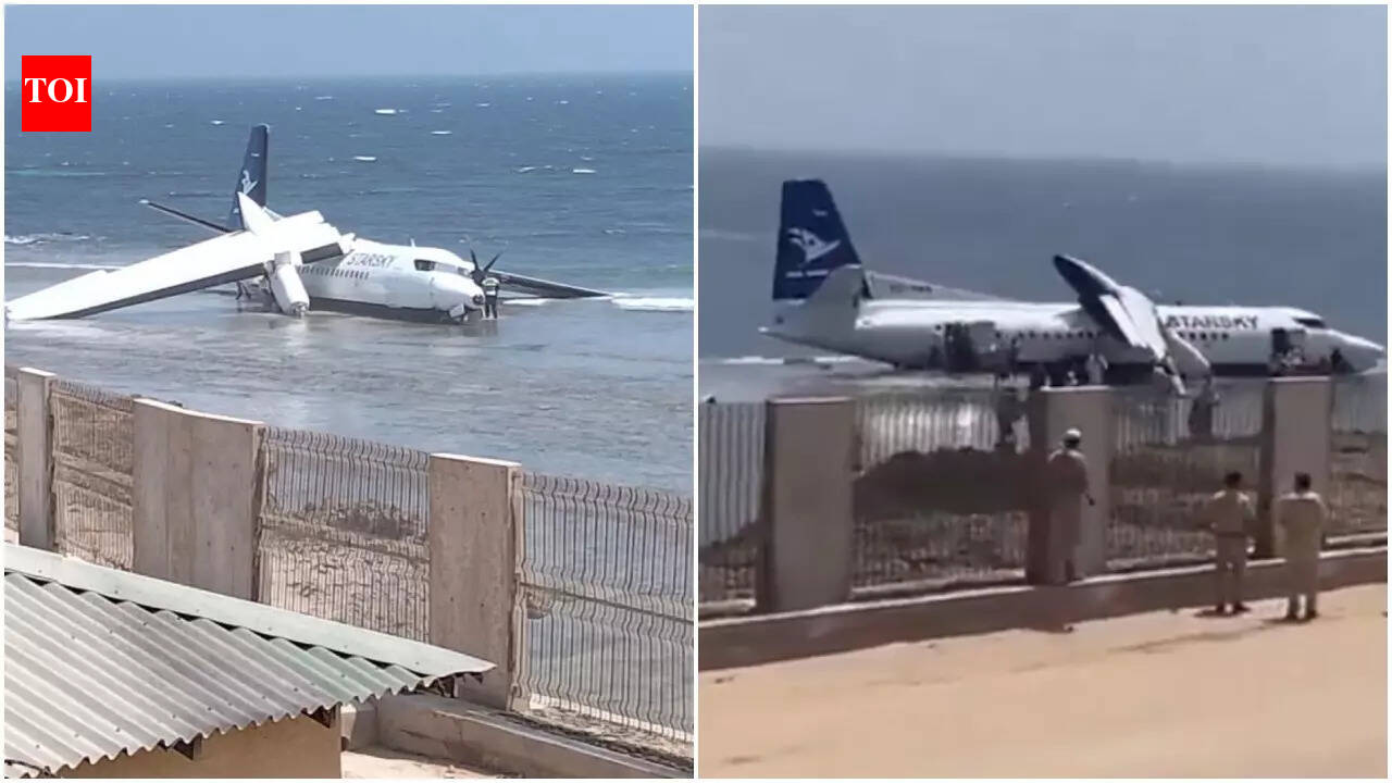 Plane with 55 on board crashes after takeoff in Somalia; all survive — watch