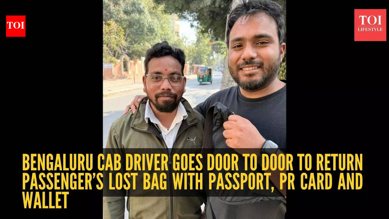 Late-night hero: Bengaluru cab driver goes door to door to return passenger’s lost bag with passport, PR card and wallet