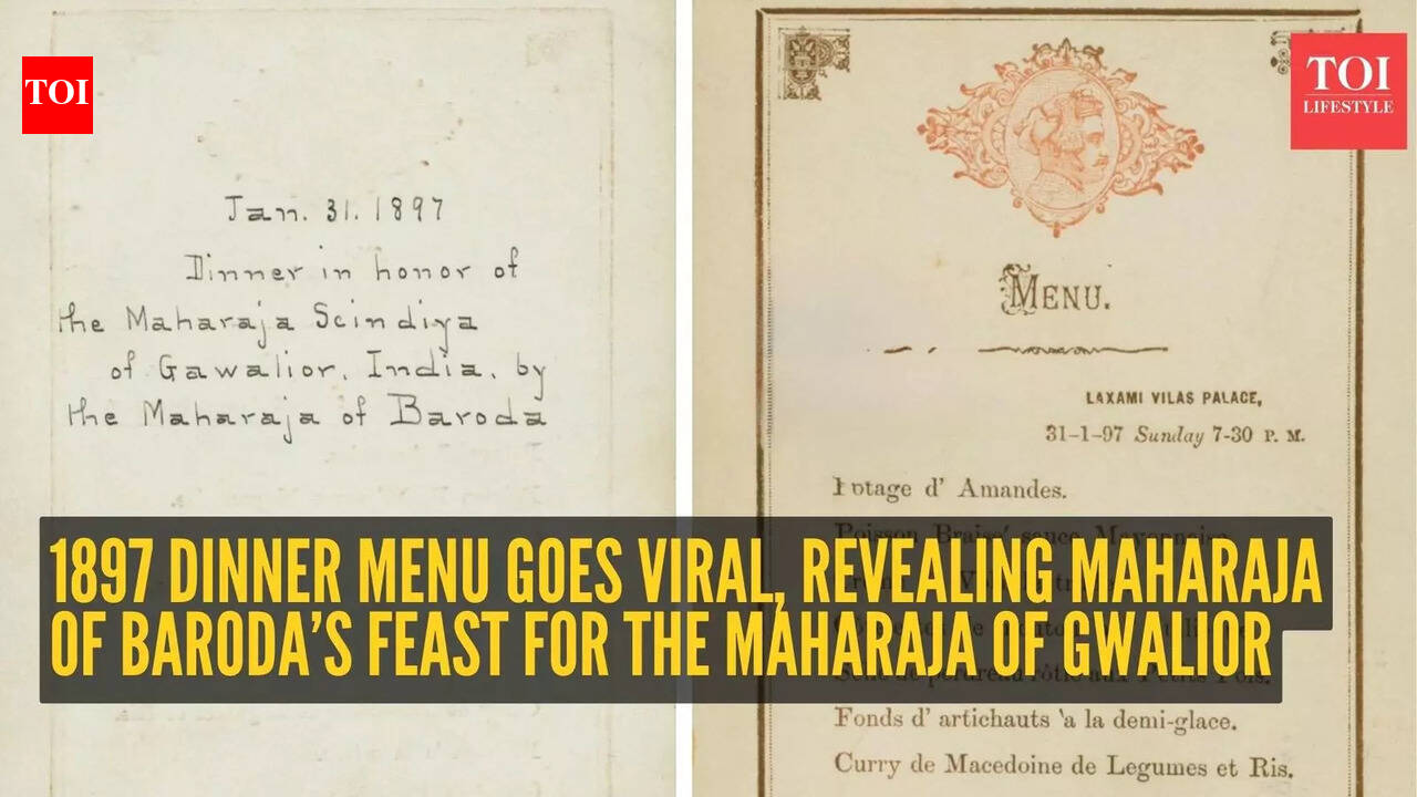 1897 dinner menu reveals lavish feast hosted by Baroda royal for Gwalior Maharaja