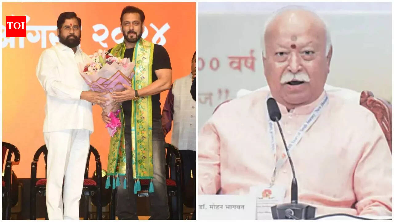Eknath Shinde defends Salman Khan’s presence at RSS event: ‘He has Lord Ganesha at his home… we shouldn’t politicise his attendance’ | – The Times of India