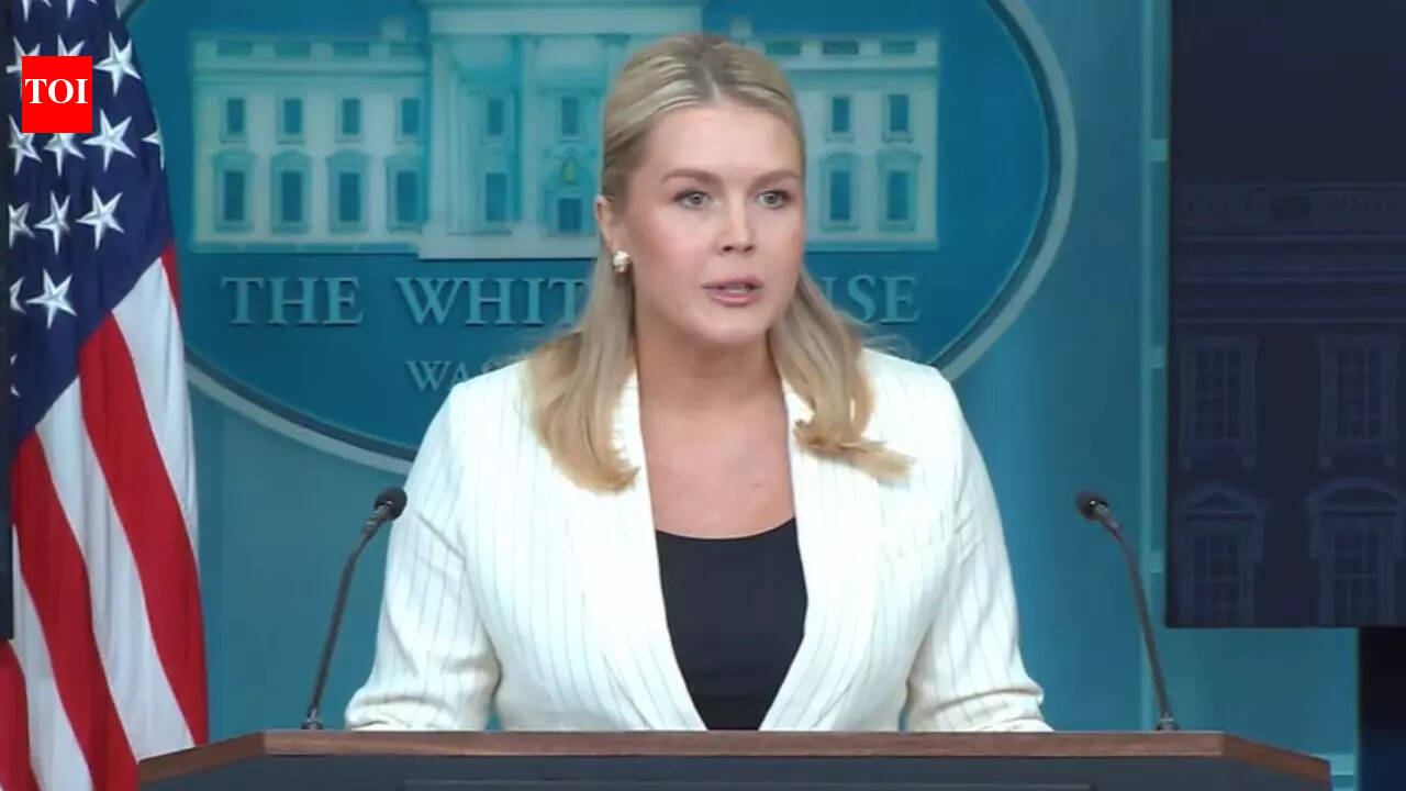 Karoline Leavitt asked about White House's 'social media problem’ after ape and genocide posts were removed