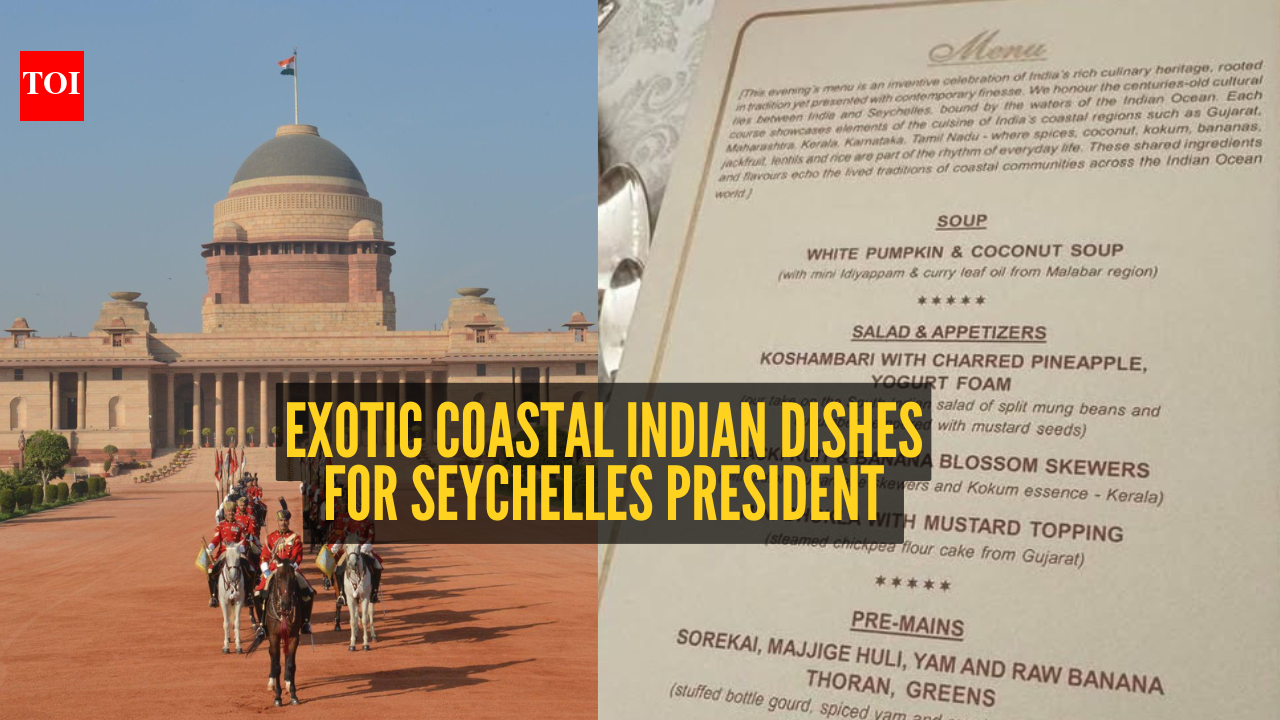 President Droupadi Murmu treated the Seychelles President with an exotic coastal Indian menu from 5 states: Look what was served on the menu