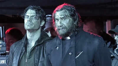 'Highlander' reboot set video: Henry Cavill and Dave Bautista crash into cars in wild fight scene