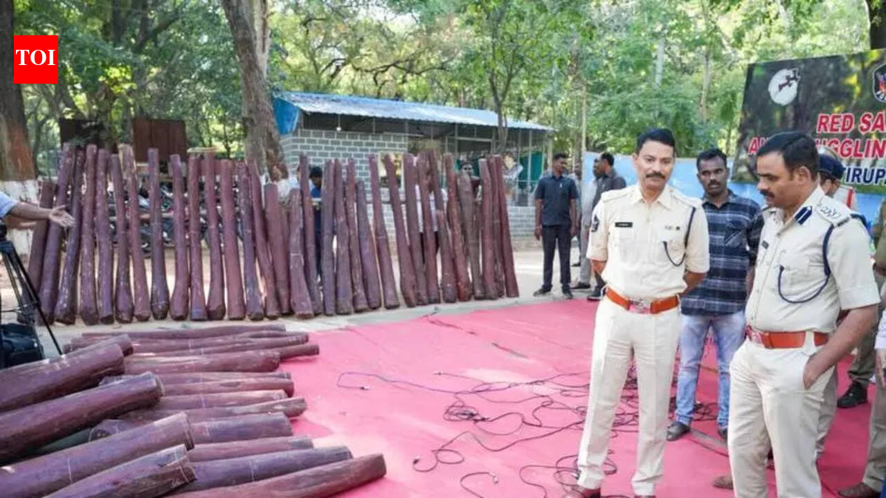 Cine-style smuggling busted: 72 red sanders logs worth Rs 1.6 crore ...