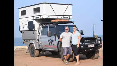 Australian couple’s road trip reaches Karnataka’s Ullal with tales of a gentler world
