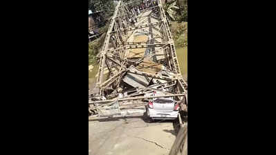 Bailey bridge over Singla river collapses in Sribhumi, 4 injured