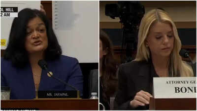  Pam Bondi refuses to apologize after Indian-origin Democrat Jayapal asks her to at Epstein files hearing