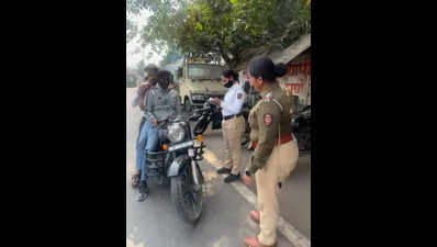 829 triple-seat riders fined as action goes on for second day