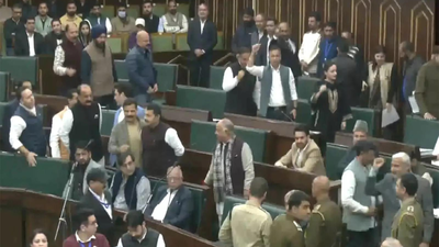 'Shoe-beating' remark sparks uproar in J&K assembly, BJP demands Omar apology