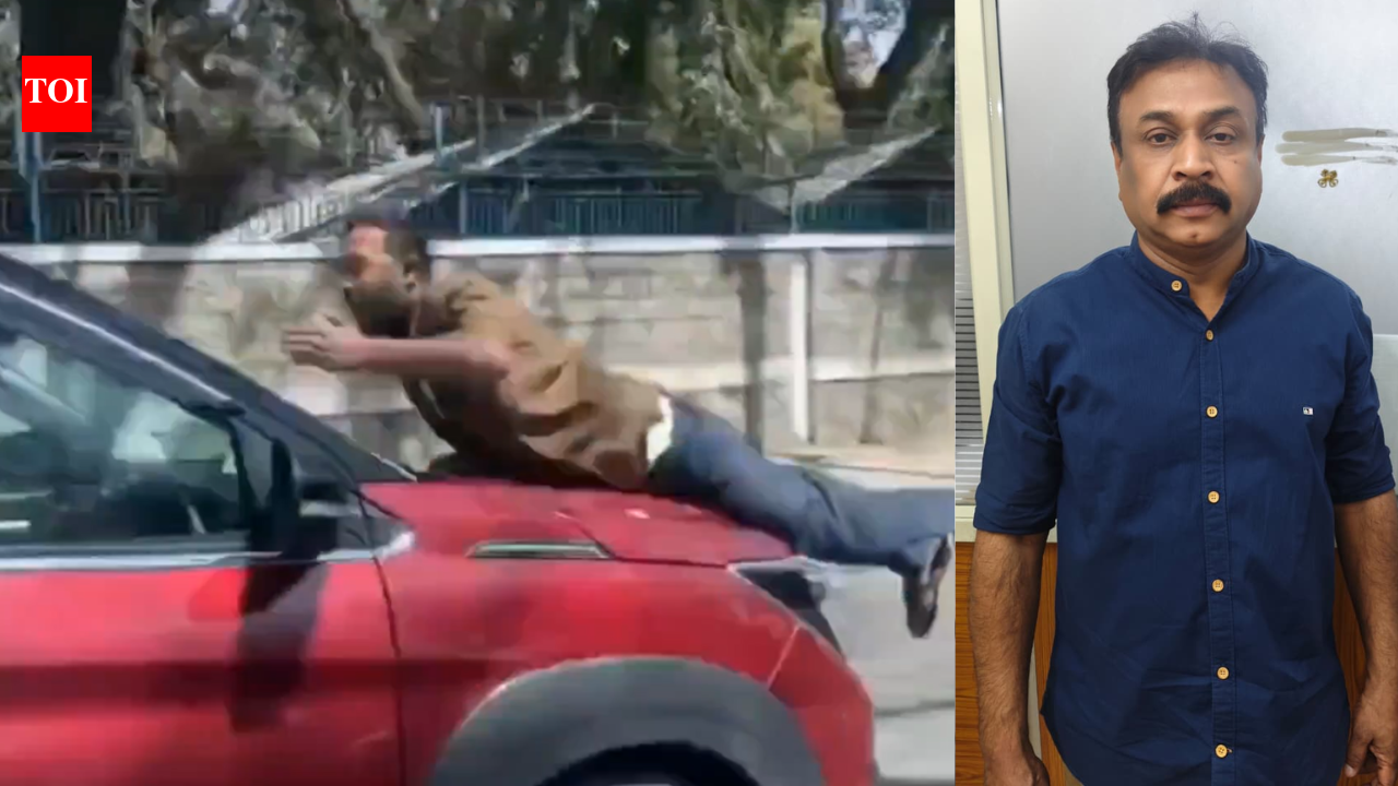 Road rage in Bengaluru: Man clings to car bonnet, dragged for 1km on Old Airport Road — watch