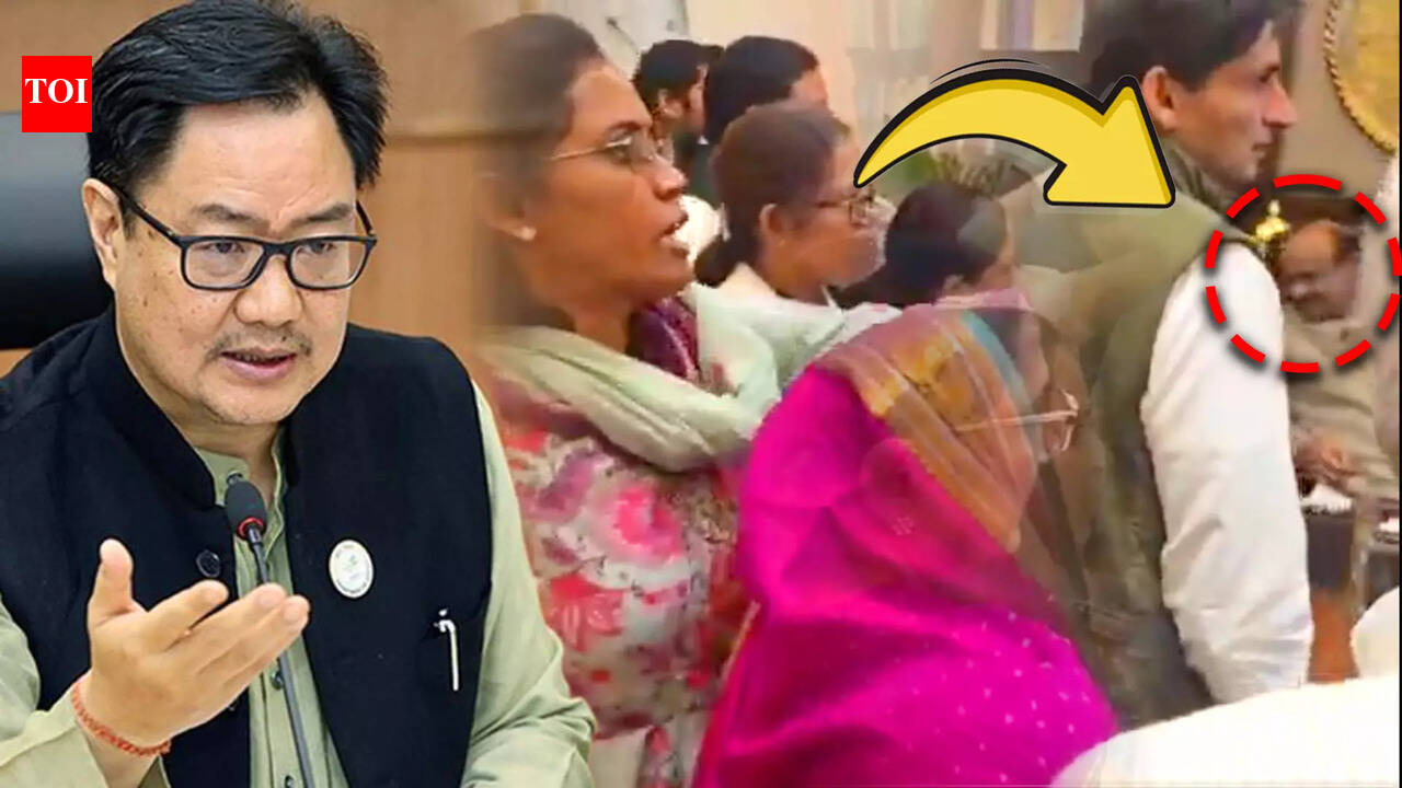 Rijiju Shares 'Illegal Video' Of Speaker's Chamber, Says 'Congress MPs Abused, Threatened PM Modi'