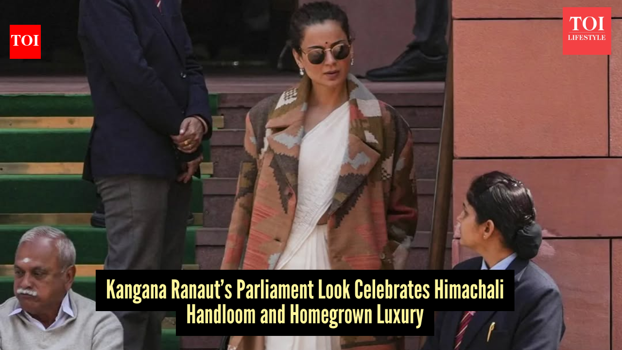 Kangana Ranaut champions ‘Vocal for Local’ in classic Himachali coat and ivory saree