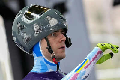 Vladyslav Heraskevych of Ukraine removed from Winter Olympics for wearing helmet honoring war victims
