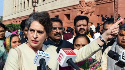  Priyanka Gandhi rejects Rijiju's claim of Congress MPs misbehaving with Speaker