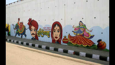 Urban walls of Panchkula paint the story of  Indian diversity and Haryana’s heritage