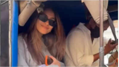 Mrunal Thakur ditches his luxury car for a car ride in Mumbai, enjoys it to the hilt