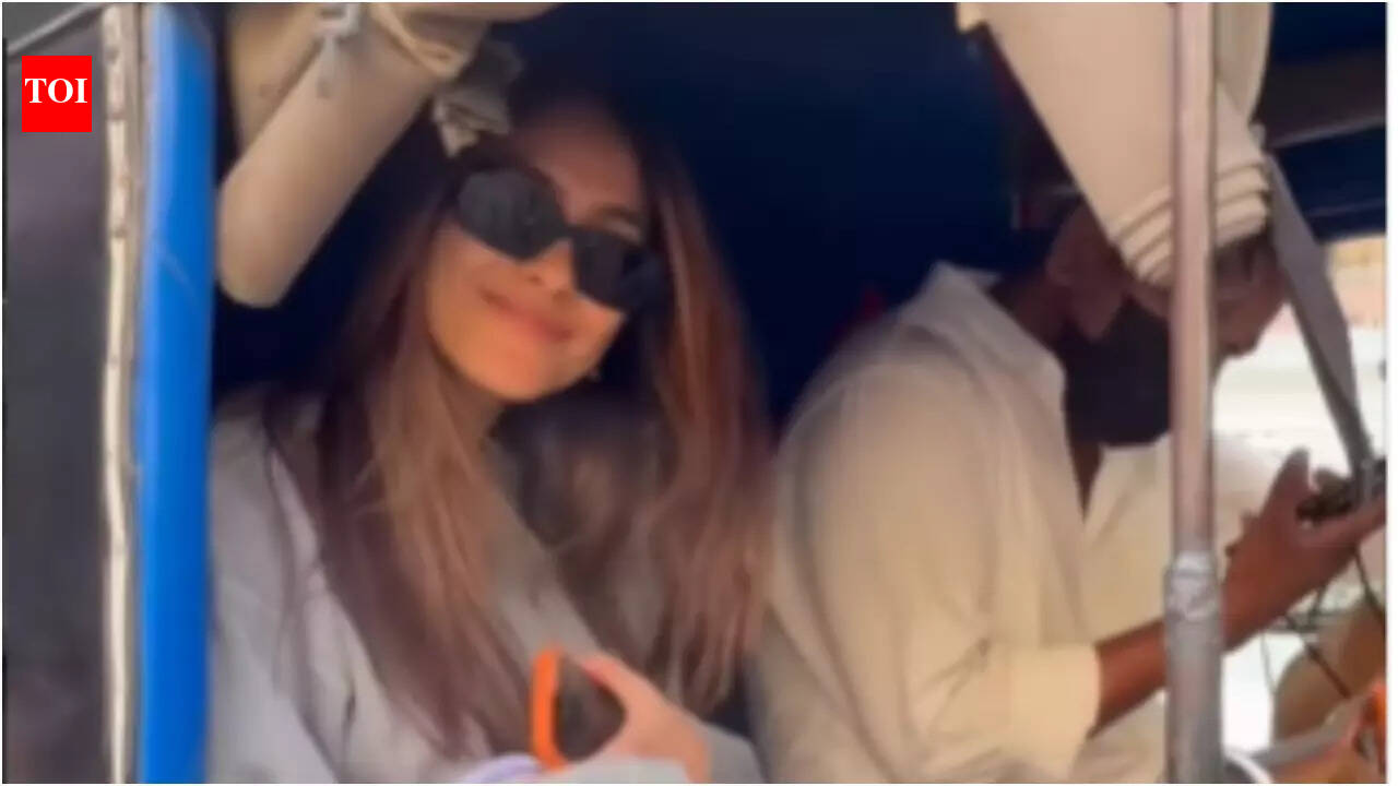 Mrunal Thakur ditches her luxury car for an auto ride in Mumbai, enjoys it to the tee