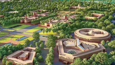 सेंट्रल विस्टा क्षेत्र में लगभग 101 एकड़ भूमि का उपयोग बदल दिया गया