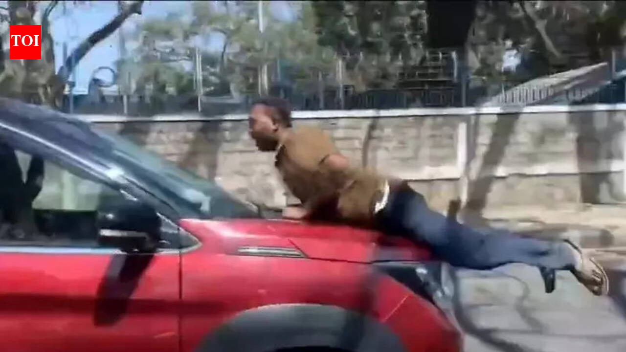 Property manager arrested for driving MUV with man on bonnet in Bengaluru