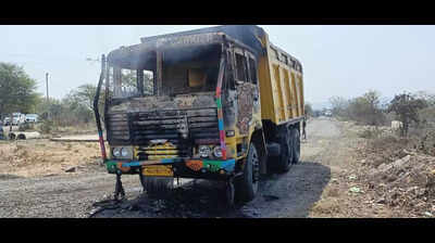 Man driving daughter to Class 12 exam centre mowed down by truck, mob goes on rampage