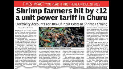 Raj Budget signals power tariff cut for shrimp farmers with a new slab
