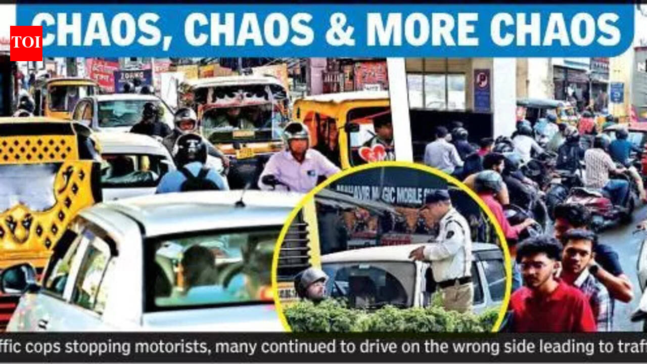 Ajni Station Road Under Traffic Siege