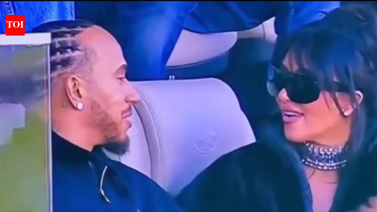 After Super Bowl outing with Kim Kardashian, Lewis Hamilton shuts down dating questions