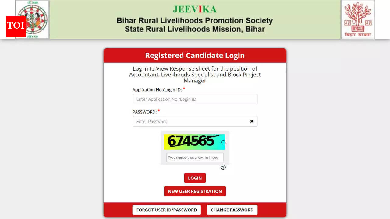 BRLPS Jeevika response sheet 2026 login link activated for BPM, Accountant and LS posts; check direct link here