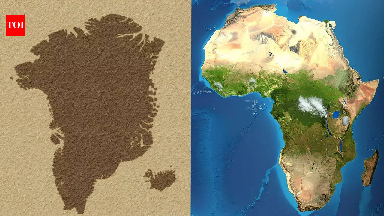 Why does Greenland appear bigger on maps than Africa, even though it is not