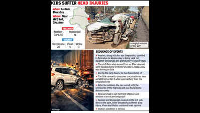 Woman, daughter die as SUV rams parked truck