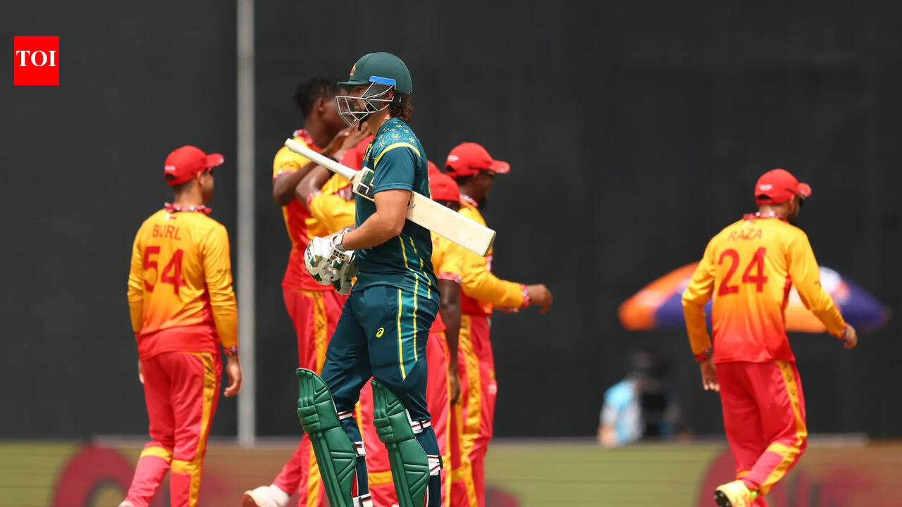 Shock in Colombo! Zimbabwe stun Aussies as Muzarabani, Bennett script T20 WC classic