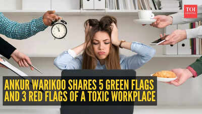 Ankur Warikoo shares 5 green flags and 3 red flags of a toxic workplace