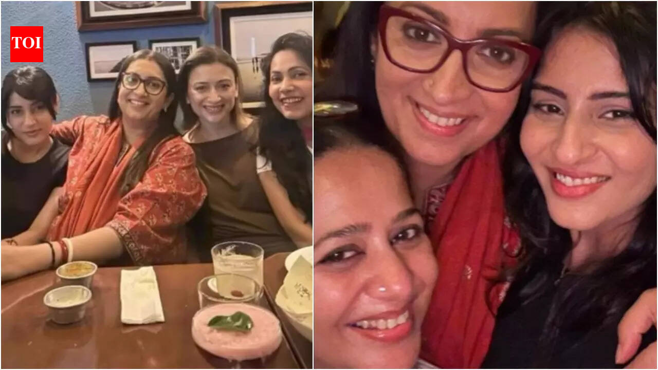 Kyunki Saas Bhi Kabhi Bahu Thi team reunites as Smriti Irani plans a fun dinner outing with Apara Mehta, Hiten Tejwani, Ashlesha Savant and others; Ritu Chaudhary says, “Smriti, you are just love”