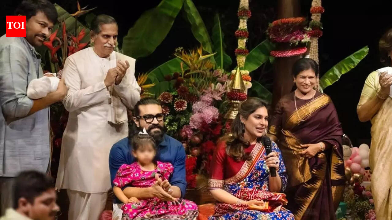 Chiranjeevi shares FIRST PICTURE of Ram Charan and Upasana Kamineni's twin babies; Shiva Ram and Anveera Devi’s names EXPLAINED