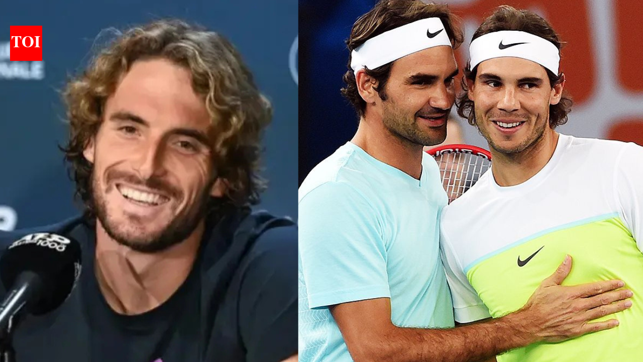 Stefanos Tsitsipas shares how Roger Federer and Rafael Nadal convinced him to have his first drink at Laver Cup night