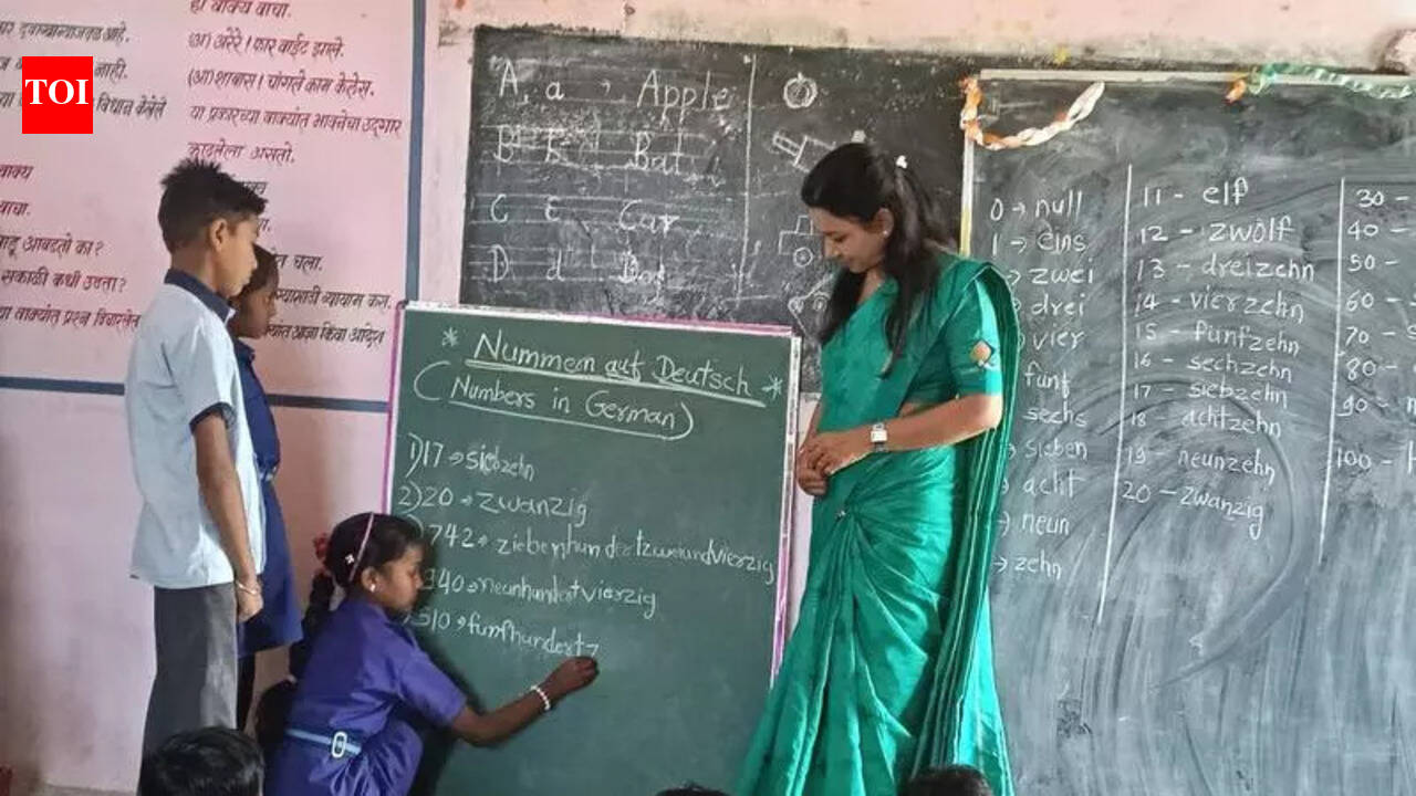 Guten Tag Dir! German echoes in zilla parishad school in Wani