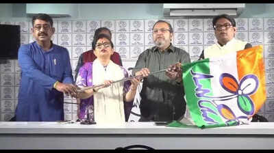 BJP Moyna neta defects to Trinamool, targets MLA Dinda