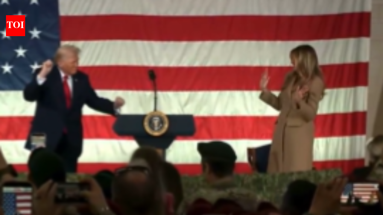 Watch: Melania Trump awkwardly joins Trump’s famous ‘YMCA’ dance weeks after calling it 'unpresidential'