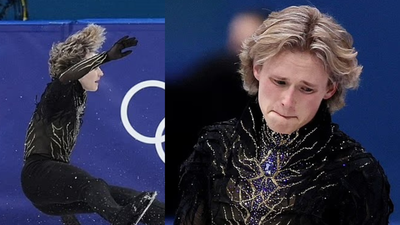 Ilia Malinin breaks down after shocking falls in men's figure skating final  as Mikhail Shaidorov wins Olympic gold | International Sports News - The  Times of India