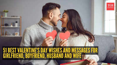 Happy Valentines Day 2026: 51 Best Valentine's Day Wishes and Messages for girlfriend, boyfriend, husband and wife